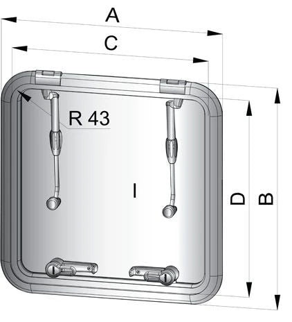 Utrymnings- och ventilationsluckor typ ALTUS