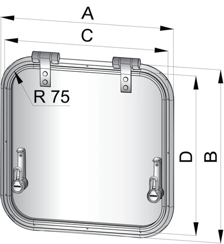 Utrymnings- och ventilationsluckor typ PLANUS