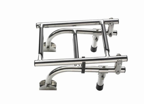 Badstege, ledad, för akterspegelsmontering.