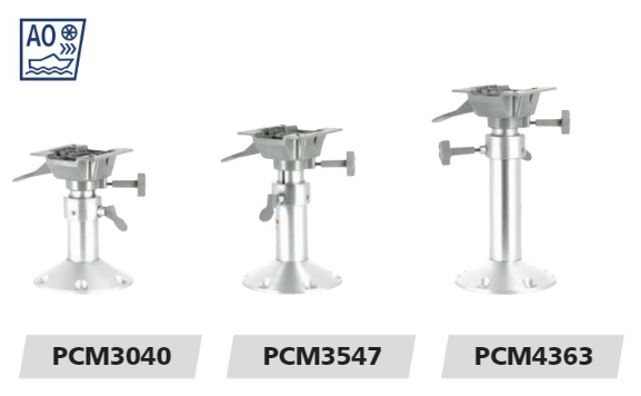 Manuellt justerbara piedestaler