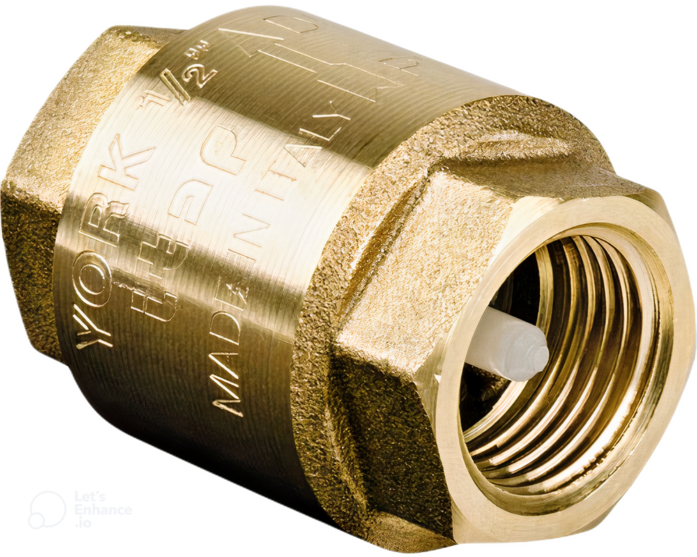 Backventil invändig gänga, mässing