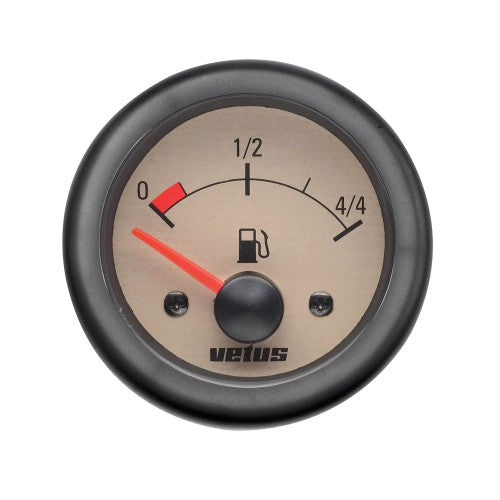 Instrument för bränsletank, 24 V, håltagningsmått. D: 52 mm (exkl. givare)