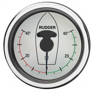 Roderlägesindikator, vit, 12/24 V, håltagningsmått. Ø 107 mm (exkl. givare)