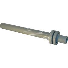 Sugrör, L=370 mm, slangnippel för slang med i.d. 38 mm, rak