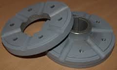 Rattadapter för äldre rattpumpar med axel D. 1". stigning 3½:12, lämplig för rattar av typ KS38-KS55, KW samt KWL
