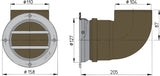 Runt ventilationsgaller typ ERV