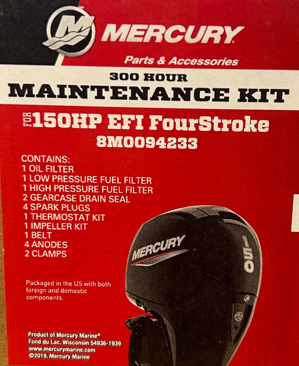 Mercury 150HP EFI FourStroke 300 timmars service kit